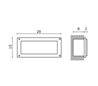 Lampe encastrable extérieur au mur GAMMA IP54 60W E27 Blanc
