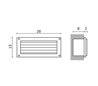 Lampe encastrable extérieur au mur GAMMA IP54 60W E27 gris