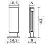 Balise de jardin MESINA IP55 24W 2G11 Pierre de lave