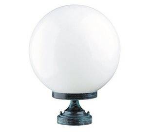 Balise de jardin GLOBI IP43 E27 Opalee Blanc