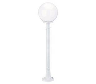 Lampadaire extérieur 1L. GLOBI IP43 E27 Opalee Blanc