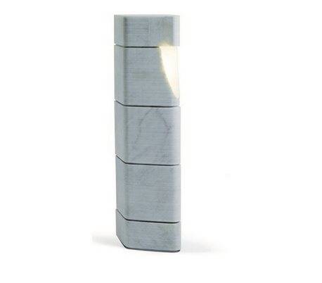 Balise de jardin VELIA GU10 50W Marbre de Carrare