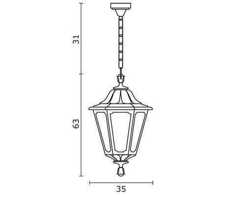 Suspension extérieure INDURA BIG 6 IP65 GX53 Noir