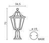 Balise de jardin INDURA BIG 6 IP55 E27 Noir