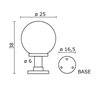Balise de jardin INDURA Abat-jours IP55 E27 Noir