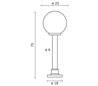 Balise de jardin INDURA Abat-jours IP55 E27 Noir