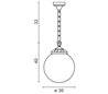 Suspension extérieure INDURA Abat-jours IP55 E27 Noir