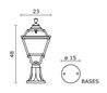 Balise de jardin INDURA MINI 4 IP55 E27 Noir