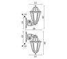 Appliques extérieures INDURA MINI 6 IP55 E27 Noir