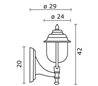 Appliques extérieures KEO IP43 E27 Noir