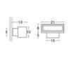 Appliques extérieures LINEA IP65 G24d3 26W anthracite