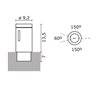 Balise de jardin ANTIBES IP55 60W E27 Pierre Leccese