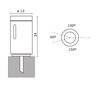 Balise de jardin ANTIBES IP55 100W E27 Pierre Leccese