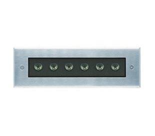 Lampe encastrable extérieur au mur MARGIN IP67 LED 10W 1050lm 3K Inox