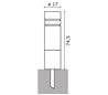 Balise de jardin CIO IP55 E27 100W Pierre Leccese