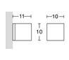 Appliques extérieures MIRCA LED 2x4,5W 2x420lm 3K gris