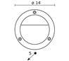 Appliques extérieures MONT IP65 GX53 semi Laiton vieilli