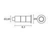 Lampe encastrable extérieur NINO IP68 LED 3W 250lm 5,7K Inox 