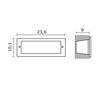 Lampe encastrable extérieur PILOT IP54 40W E14 Inox