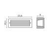 Lampe encastrable extérieur PILOT IP54 40W E14 Inox