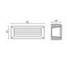 Lampe encastrable extérieur PILOT IP54 60W E27 Inox