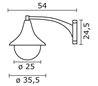 Appliques extérieures POLAR IP43 E27 100W anthracite