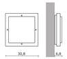 Appliques extérieures SADE IP54 36W 2G10 anthracite