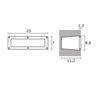 Lampe encastrable extérieur SILBO IP67 18W G24 d2 gris