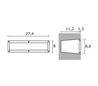 Lampe encastrable extérieur SILBO IP67 18W G24 d2 Inox