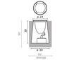 Lampe encastrable extérieur SPIONA IP67 35W G12 8º Inox