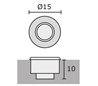 Lampe encastrable extérieur TAVALAN IP66 GX53 anthracite Rond