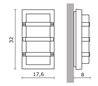 Appliques extérieures TRIK IP65 60W E27 Blanc