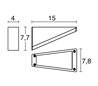 Appliques extérieures TRINGLO IP65 LED 4,5W 420lm 3K rouille