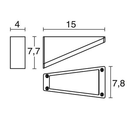 Appliques extérieures TRINGLO IP65 LED 4,5W 505lm 4K anthracite