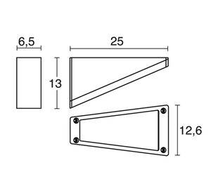 Appliques extérieures TRINGLO IP65 LED 13W 1210lm 4K anthracite