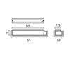 Lampe encastrable extérieur VALE IP67 LED 15W 1560lm 3K Inox