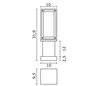 Balise de jardin VERSO IP65 LED 8W 950lm 3K anthracite