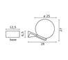 Appliques extérieures VIC IP43 E27 Ø25cm Noir