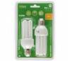 Blister 2 ampoules E27 20W 2700K 15000h 4 tubes à faible