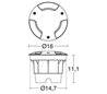 Lampe encastrable extérieur BRUSELAS IP67 GX53 3L. Noir