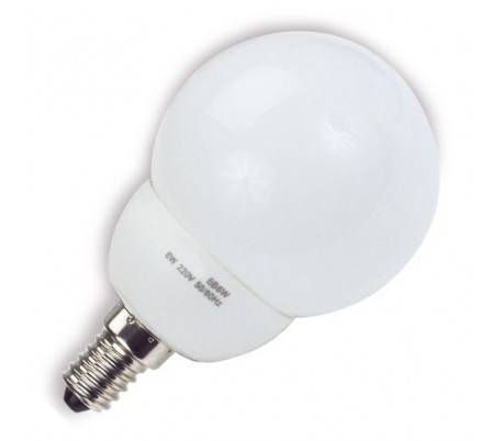 Boîte 5 ampoules mini globe avec une faible consommation 11W E14 15000h 5000K