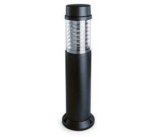 Balise de jardin MINOR-PLUS IP55 26W G24 d3 Transparent Noir