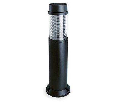 Balise de jardin MINOR-PLUS IP55 26W G24 d3 Transparent Noir