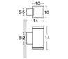 Appliques extérieures TEKA LED 8,7W 850lm 3K rouille