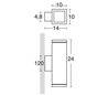 Appliques extérieures TEKA LED 2x8,7W 2x850lm 3K rouille
