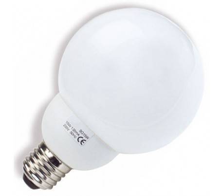 Boîte 5 ampoules à économie d'Globe E27 20W 2700K 15000h