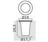 Lampe encastrable extérieur SOFIA IP67 LED 12W 1700lm 3K Inox