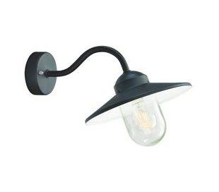 Appliques extérieures BRIXEN IP55 E27 60W Transparent Noir