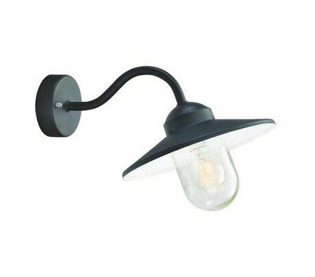 Appliques extérieures BRIXEN IP55 E27 60W Transparent Noir