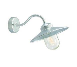 Appliques extérieures BRIXEN IP55 E27 60W Transparent Zincato